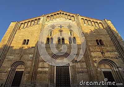 Catholic Basilica in Pavia, Italy Stock Photo