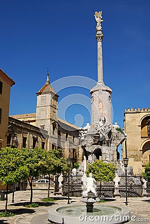 San Rafael Monument, Cordoba, Spain. Stock Photo
