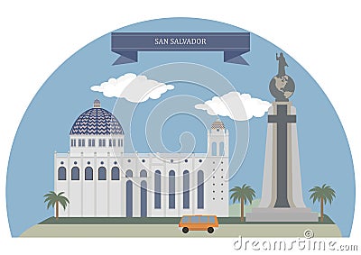 San Salvador Vector Illustration