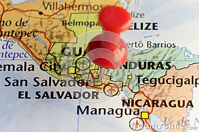 San Salvador capital of El Salvador Stock Photo
