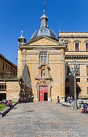 San Sebastian church in the center of Salamanca Editorial Stock Photo