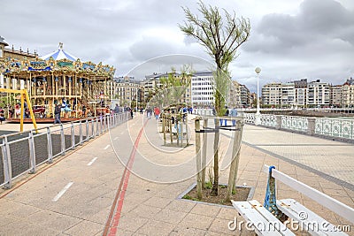 San Sebastian. Cityscape. European Capital of Culture Editorial Stock Photo