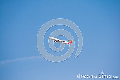 Airplane of the Iberia, International Airlines Group IAG Editorial Stock Photo
