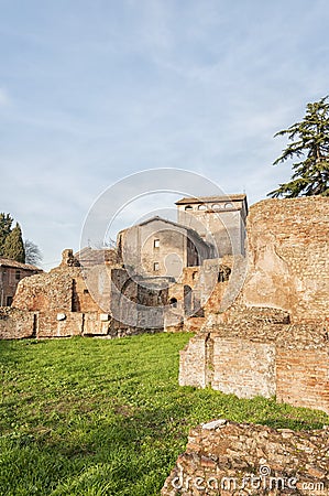 San Sebastiano al Palatino in Rome Stock Photo