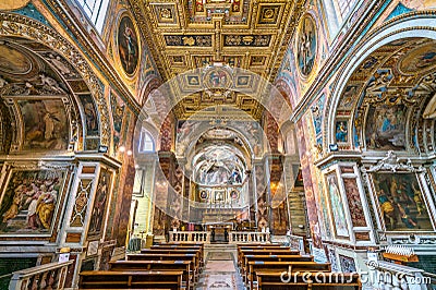 Church of San Silvestro al Quirinale in Rome, Italy. Stock Photo