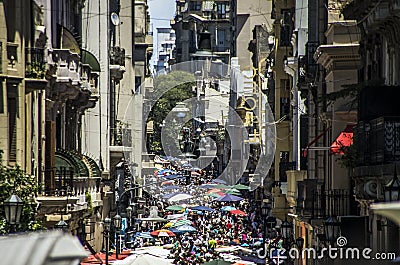 San Telmo in Buenos Aires Editorial Stock Photo