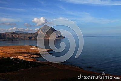 San vito lo capo, a view of the promontory Stock Photo