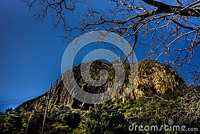 Sanbangsan Mountain temple - Jeju Island Stock Photo