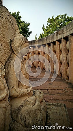 Sanchi stupa Stock Photo