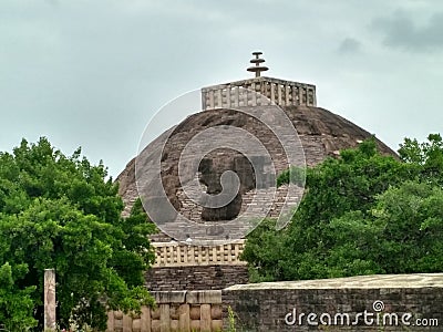 Sanchi stupa Stock Photo