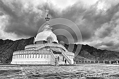 Sanchi Stupa at Ladakh, India Stock Photo