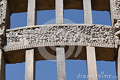 Sanchi Stupas, Madhya Pradesh, India Stock Photo