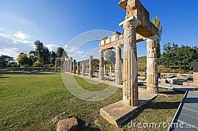 The sanctuary of Artemis at Brauron, Attica - Greece. Stock Photo