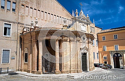 Sanctuary of Madonna della Misericordia. Macerata. Stock Photo