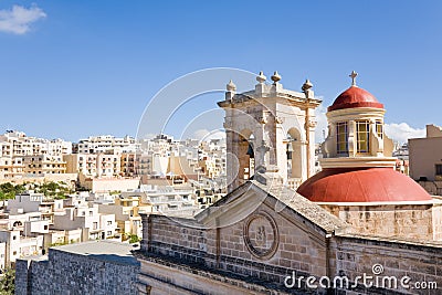 Sanctuary of Our Lady of Mellieha Stock Photo