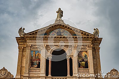 Abruzzo. Isola del Gran Sasso dâ€™Italia. The sanctuary of S. Gabriele dell`Addolorata Stock Photo