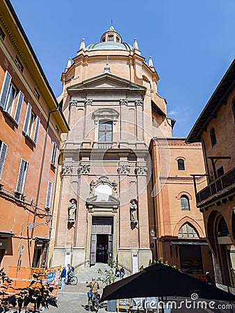 Sanctuary of Santa Maria della Vita church in Bologna, Italy Editorial Stock Photo