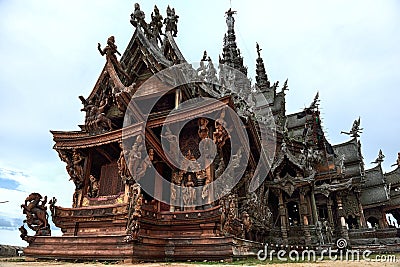 Sanctuary of Truth, Pattaya Stock Photo