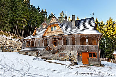 Sanctuary in winter, Poland Editorial Stock Photo