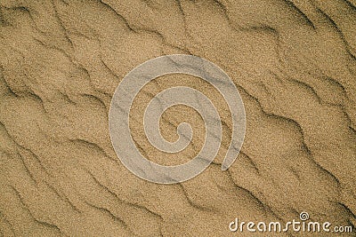 Sand on the beach abstract background, rippled pattern Stock Photo