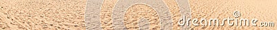 Sand on the beach wide and long panorama for web banner Stock Photo