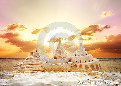 Sand Castle Stock Photo