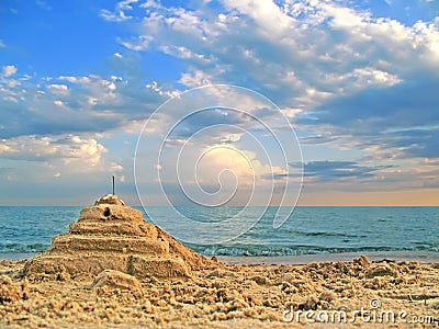 Sand castle Stock Photo