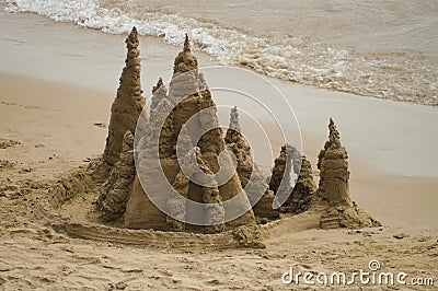 Sand Castle Stock Photo