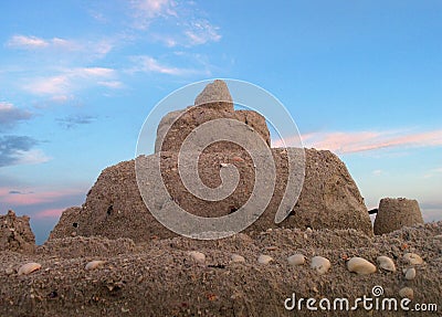 Sand Castle Stock Photo