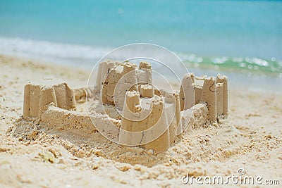 Sand Castle Stock Photo