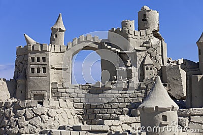 Sand Castle Editorial Stock Photo