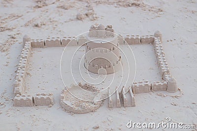 Sand castle Stock Photo