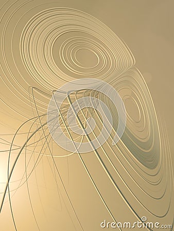 Sand colored abstract streaks effect background. 3d rendering Stock Photo