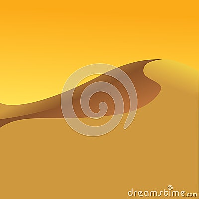 Sand dune Vector Illustration