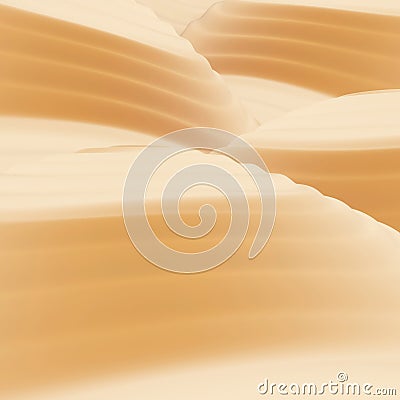 Sand-dunes Cartoon Illustration