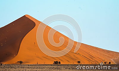 The Sand dunes of the Namibian Desert southern Africa. Stock Photo