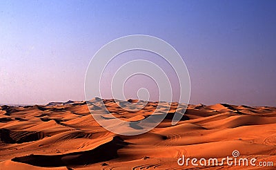 Sand Dunes at Dawn Stock Photo