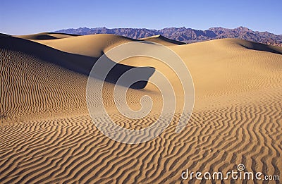 Sand dunes in Death Valley Stock Photo