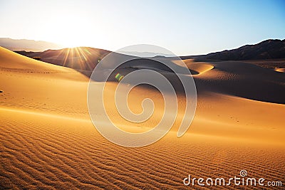 Sand dunes in California Stock Photo