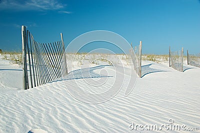 Sand dunes in Gulf State Park, Gulf Shores, Alabama Stock Photo