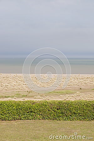 Sand dunes on Norfolk Coastline Stock Photo