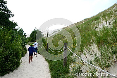 Sand dunes in Poland Editorial Stock Photo