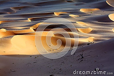 Sand Dunes at Sunset#1: Angles of Repose Stock Photo