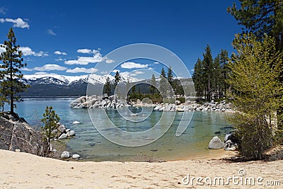 Sand Harbor beach Stock Photo