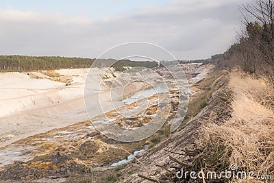 Sand mine in Osiecznica in Poland Stock Photo