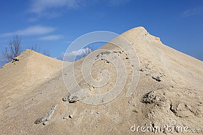 Sand mound Stock Photo