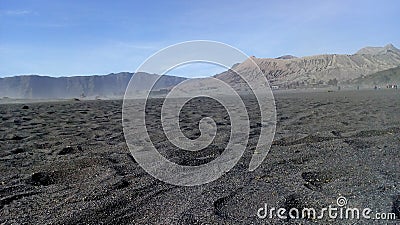 sand on mountain Stock Photo