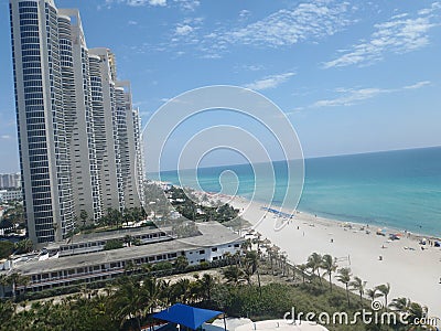 Buildings sunny isle beach florida Stock Photo