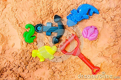 Sand and play equipment Editorial Stock Photo