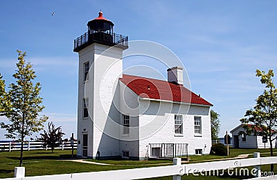 Sand Point Lighthouse Stock Photo